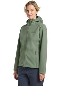 Jack Wolfskin Damen Funktionsjacke "BORNBERG HOODY W", grün, Gr. XXL, Oberstoff: 100% POLYESTER; Kontrastmaterial 1: 100% POLYESTER; Futter 1:00%