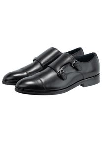 JOOP! JOOP Herren Slipper "pero kleitos monk lace up mc2", Gr. 40, schwarz, Rindsleder, klassisch, Schuhe, Business Schuh, Anzugschuh, Monk mit