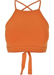 Urban Classics Herren Muskelshirt "Urban Classics Damen Ladies Triangle Top", orange, casual, Gr. 4XL, unifarben, 95% Baumwolle, 5% Elasthan, Shirts