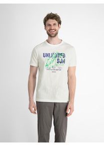 Lerros Herren T-Shirt "Lerros Herren T-Shirt mit Brustprint", weiß, Gr. XXL, 100% Baumwolle, Shirts