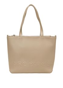 Marc O'Polo MARC O'POLO Damen Shopper "aus einer Lederalternative aus recyceltem Polyester", beige, Polyester, unifarben, Taschen