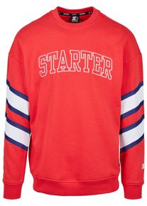 Herren Rundhalspullover "Starter Black Label Herren Starter Team Front Crew", rot, casual, Gr. XL, STARTER Black Label, mehrfarbig, 65% Baumwolle,