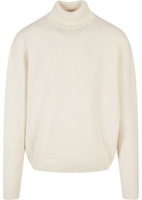 Urban Classics Herren Rundhalspullover "Urban Classics Herren Oversized Roll Neck Sweater", beige, casual, Gr. 4XL, unifarben, 85% Polyacryl, 13%