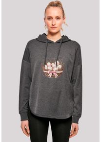 F4NT4STIC Damen Kapuzenpullover "Osterei Nest Korb Dekor", grau, casual, Gr. M, Obermaterial: 100% Baumwolle, Pullover, Premium Qualität