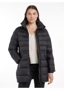 Tommy Hilfiger Damen Langmantel, schwarz, modisch, Gr. XS, Obermaterial: 100% Polyamid. Futter: 100% Polyester. Wattierung: 70% Daunen, 30% Federn,