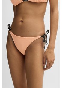 HUGO UNDERWEAR Damen Bikini-Hose "PURE_SIDE TIE"bright orange 825, modisch, Gr. XS, unifarben, Microfaser, Polyamid, Elasthan, Badehosen, mit