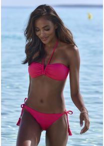 ELBSAND Damen Bandeau-Bikini, orange, Gr. 36, Recycling-Polyamid, Bikini-Sets, mit V-Bügel