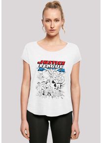 F4NT4STIC Damen T-Shirt "DC Comics Justice League Superhelden", weiß, casual, Gr. XS, Obermaterial: 100% Baumwolle, Shirts, Damen,Premium