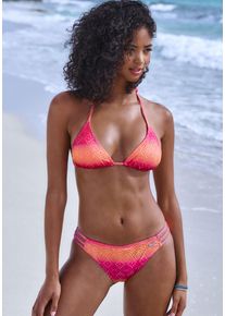 Buffalo Damen Triangel-Bikini, pink, Gr. 38, Polyester, Recycling-Polyamid, Bikini-Sets, mit Farbverlauf