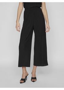 Vila Damen Schlupfhose "VIPLISA HW CULOTTE PANTS - NOOS", schwarz, modisch, Gr. L, unifarben, Obermaterial: 65% Polyester, 35% Viskose, Hosen,