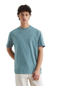 Marc O'Polo Herren T-Shirt "aus softer Bio-Baumwolle", blau, Basic, Gr. XXL, MARC O'POLO DENIM, unifarben, Obermaterial: 100% Baumwolle, Shirts