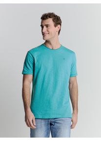 NO EXCESS Herren T-Shirt "NO EXCESS T-Shirt mit Rundhalsausschnitt T-Shirt Crewneck Slub", blau, Gr. L, 100% Baumwolle, Shirts