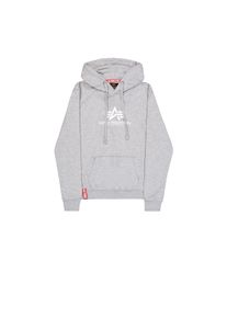Damen Hoodie "Alpha Industries Women - Hoodies New Basic Hoodie Women", grau, Gr. L, Alpha Industries, Obermaterial: 80% Baumwolle, 20% Polyester,