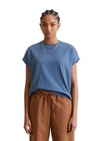 Marc O'Polo Damen T-Shirtcerulean blau, casual, Gr. XS, MARC O'POLO DENIM, Single Jersey, Obermaterial: 100% Baumwolle, Shirts