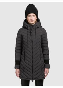 Khujo Damen Steppmantel "NITA3", grau, casual, Gr. S, unifarben, Web, Steppware, Obermaterial: 100% Polyester. Futter: 100% Polyester. Wattierung: