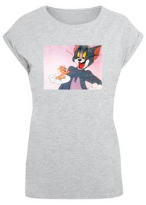 ABSOLUTE CULT Herren T-Shirt "ABSOLUTE CULT Damen Ladies Tom and Jerry - Still One T-Shirt", grau, casual, Gr. L, bedruckt, 100% Baumwolle, Shirts