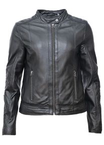 Maze Damen Lederjacke "42021224", schwarz, Gr. S, Obermaterial: 100% Lammleder / Innenfutter: 100% Viskose / Ärmelfutter: 100% Polyester, Jacken