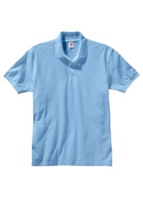 Herren Poloshirt "Poloshirt", blau, Gr. 4, Fruit of the Loom, unifarben, 100% Baumwolle, Shirts
