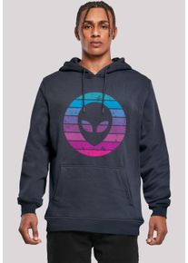 F4NT4STIC Herren Kapuzenpullover "Alien Kopf", blau, casual, Gr. S, Obermaterial: 65% Baumwolle, 35% Polyester, Pullover, Premium Qualität
