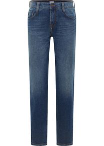 Mustang Herren Straight-Jeans "Herren Style Denver Straight", blau, casual, Gr. 33, unifarben, Denim/Jeans, 100% Baumwolle, Jeans