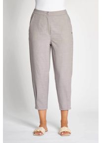 Zhrill Damen 7/8-Hose "BORDA", grau, casual, Gr. S, unifarben, Web, Obermaterial: 60% Polyester, 32% Viskose, 8% Elasthan, Hosen, mit Stretch