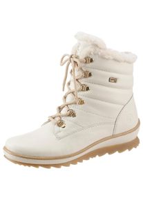 Remonte Damen Winterboots, Gr. 41, weiß, Leder, Synthetik, sportlich, Schuhe, mit Fellimitatbesatz