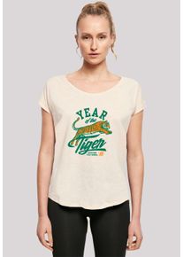 F4NT4STIC Damen T-Shirt "Stranger Things Hawkins Year of The Tiger 86", weiß, casual, Gr. XS, Obermaterial: 100% Baumwolle, Shirts, Premium Qualität