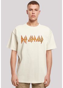 F4NT4STIC Herren T-Shirt "Def Leppard Shatter Logo", beige, casual, Gr. XXXL, Obermaterial: 100% Baumwolle, Shirts, Premium Qualität