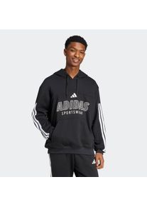 Herren Kapuzensweatshirt "M TIRO FT HDY", schwarz-weiß, sportlich, Gr. S, adidas Sportswear, Obermaterial: 70% Baumwolle, 30% Polyester, Sweatshirts