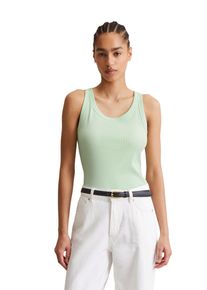 Marc O'Polo Damen T-Shirt "aus Bio-Baumwoll-Stretchjersey"mint mist, Gr. XL, MARC O'POLO DENIM, unifarben, Obermaterial: 96% Baumwolle, 4% Elasthan, Shirts