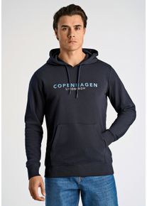 LINDBERGH Herren Hoodie "LINDBERGH Hoodie", blau, Gr. XXL, Oberstoff: 85% Baumwolle, 15% Polyester, Sweatshirts