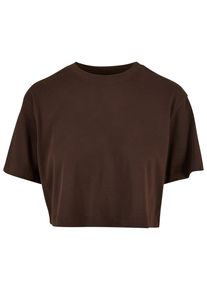 Urban Classics Herren T-Shirt "Urban Classics Damen Ladies Short Oversized Tee", braun, klassisch, Gr. 4XL, unifarben, 100% Baumwolle, Shirts