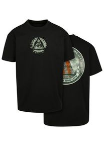 Herren T-Shirt "Upscale by Mister Tee Herren New Order Oversize Tee", schwarz, casual, Gr. S, UPSCALE BY MISTER TEE, bedruckt, 100% Baumwolle, Shirts