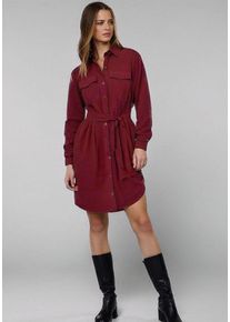 Melrose Damen Hemdblusenkleid, rot, feminin, Gr. 42, Web, Obermaterial: 100% Polyester, Kleider