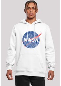 F4NT4STIC Herren Sweatshirt "NASA Classic Insignia Logo Distressed", weiß, casual, Gr. S, Obermaterial: 65% Baumwolle, 35% Polyester, Sweatshirts,