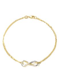 Amor Damen Goldarmband "Infinity/Unendlichkeitsschleife, 2014324", Gelbgold 375, silber, Gelbgold 375, Armbänder