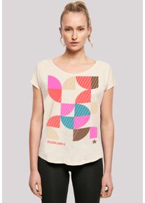 F4NT4STIC Damen T-Shirt "Abstrakt", beige, casual, Gr. XXL, Obermaterial: 100% Baumwolle, Shirts, Print