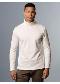 TRIGEMA Herren Rollkragenshirt "TRIGEMA Rollkragenshirt", beige, Basic, Gr. XL, 95% Baumwolle, 5% Elastan, Shirts