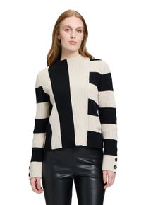 Betty Barclay Damen Strickpullover "Betty Barclay Grobstrick-Pullover mit Blockstreifen", beige, casual, Gr. 48, Strick, Obermaterial: 100%