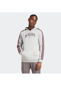 Herren Kapuzensweatshirt "M C COLLEG HOOD", grau, sportlich, Gr. M, adidas Sportswear, Obermaterial: 70% Baumwolle, 30% Polyester, Sweatshirts