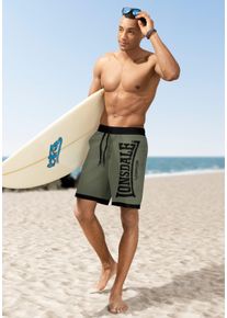 Lonsdale Herren Boardshorts "Beach Short CLENNELL", grün, sportlich, Gr. XL, Obermaterial: 100% Polyester. Futter: 100% Polyester, Hosen, Badeshorts,