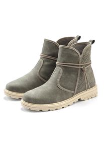 Vivance Damen Stiefelette "Boots, Stiefel", Gr. 35, grau, Obermaterial: 100% Lederimitat. Futter: 100% Textilmaterial. Decksohle: 100%