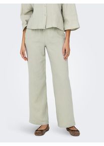 Jacqueline de Yong JDY Damen Schlupfhose "JDYTHEIS LIFE WIDE PANT WVN NOOS", beige, modisch, Gr. M, unifarben, Web, Obermaterial: 100% Baumwolle, Hosen, aus Musselin
