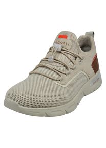 Bugatti Herren Slip-On Sneaker, Gr. 43, beige, Textil, Lederimitat, sportlich, Schuhe, Freizeitschuh, Halbschuh, Schlupfschuh mit elastischer
