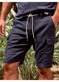 Lerros Herren Cargobermudas "Lerros Modische Cargo-Jog-Bermuda", blau, Gr. 32, 55% Lyocell, 44% Baumwolle, 1% Elasthan, Hosen