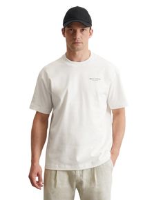 Marc O'Polo MARC O'POLO Herren T-Shirt "mit großem Rückenprint", weiß, Basic, Gr. XXXL, unifarben, Obermaterial: 100% Baumwolle, Shirts