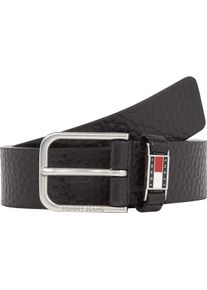 Tommy Jeans Damen Ledergürtel "TJM SCANTON TEXTURE 3.5"schwarz texture, casual, Gr. 95, unifarben, Rindsleder, Gürtel, Größenverstellbar