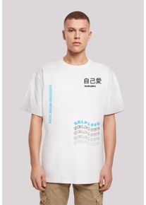 F4NT4STIC Herren T-Shirt "Self Love OVERSIZE TEE", weiß, casual, Gr. XXL, Obermaterial: 100% Baumwolle, Shirts, Print