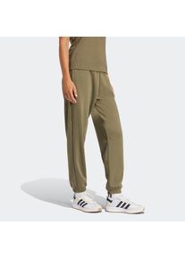 Damen Sporthose "W SL FT CF PT", grün, sportlich, Gr. XXL, adidas Sportswear, Obermaterial: 70% Baumwolle, 30% Polyester, Hosen, Jogginghose aus