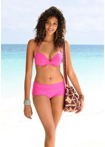 s.Oliver Damen Bikini-Hotpants "Spain", pink, Gr. 38, unifarben, Microfaser, Polyamid, Badehosen, unifarben